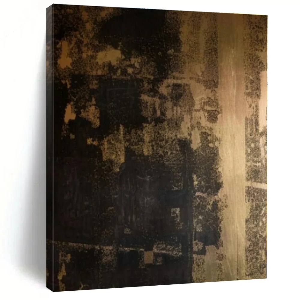 Hand-Painted Bold Building - hand-painted custom canvas art